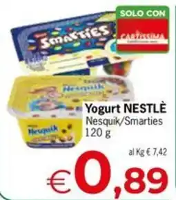 Eurospar Yogurt NESTLÈ Nesquik/Smarties offerta