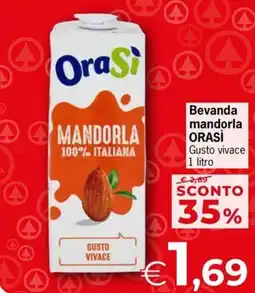 Eurospar Beveranda mandorla ORASÌ offerta