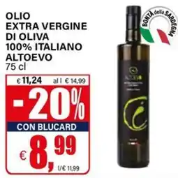 Il Gigante OLIO EXTRA VERGINE DI OLIVA 100% ITALIANO ALTOEOVO offerta