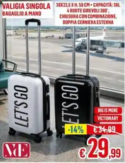 Satur VALIGIA SINGOLA offerta