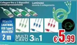 Satur MULTI CAVO 3in1 offerta