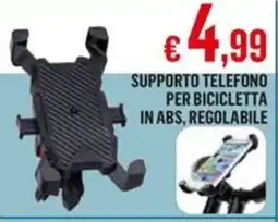 Satur Supporto telefono per bicicletta in abs, regolabile offerta