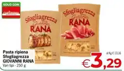 Eurospar Pasta ripiena Sfogliagrezza GIOVANNI RANA offerta