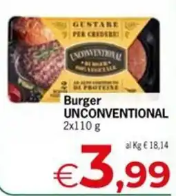 Eurospar Burger UNCONVENTIONAL offerta