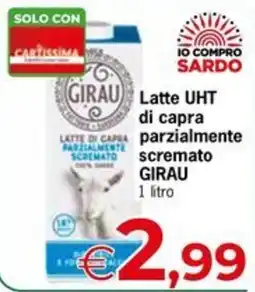 Eurospar Latte UHT di capra parzialmente scremato GIRAU offerta