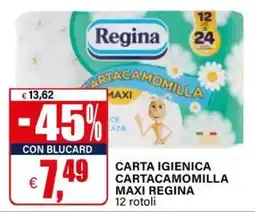 Il Gigante CARTA IGIENICA CARTACAMOMILLA MAXI REGINA offerta