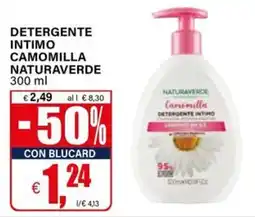 Il Gigante Detergente intimo camomilla Naturaverde offerta