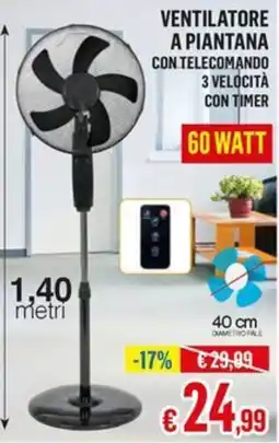 Satur VENTILATORE A PIANTANA offerta