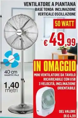 Satur VENTILATORE A PIANTANA offerta