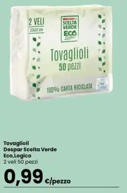 Eurospar Tovaglioli Despar Scelta Verde Eco,Logico offerta