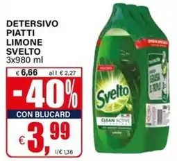 Il Gigante Detersivo piatti limone Svelto offerta