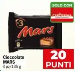 Eurospar Cioccolato MARS offerta