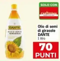 Eurospar Olio di semi di girasole DANTE offerta