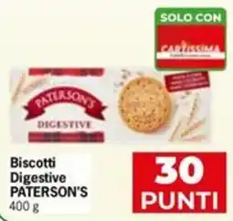 Eurospar Biscotti Digestive PATERSON'S offerta