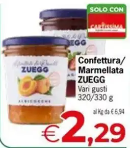 Eurospar Confettura/ Marmellata ZUEGG offerta