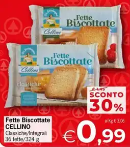 Eurospar Fette Biscottate CELLINO offerta