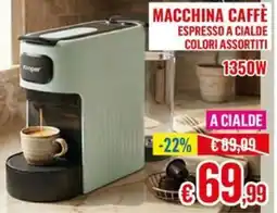 Satur Macchina caffè espresso a cialde Kooper offerta
