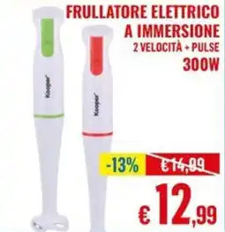 Satur Frullatore elettrico a immersione Koopper offerta