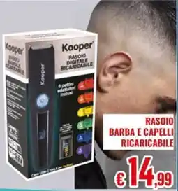 Satur Rasoio digitale ricaricabile Kooper offerta