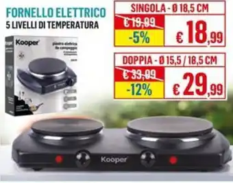 Satur Fornello Elettrico Kooper offerta