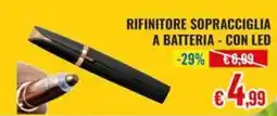 Satur Rifinitore sopraciglia a batteria - con LED offerta
