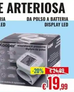 Satur Kooper misuratore di pressione digitale da polso offerta