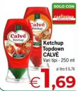 Eurospar Ketchup Topdown CALVÈ offerta