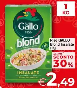 Eurospar Riso GALLO Blond Insalate offerta