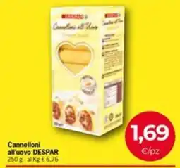 Eurospar Cannelloni all'uovo DESPAR offerta