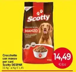 Eurospar Crocchette con manzo per cani Scotty offerta