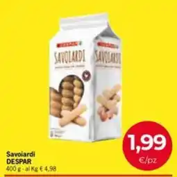 Eurospar Savoiardi DESPAR offerta