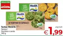 Eurospar Tortini FROSTA Spinacini e carote offerta