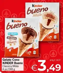Eurospar Gelato Cono KINDER Bueno offerta