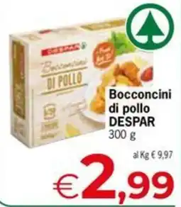 Eurospar Bocconcini di pollo DESPAR offerta