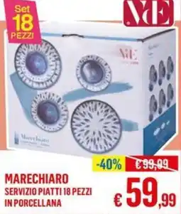 Satur MARECHIARO SERVIZIO PIATTI 18 PEZZI IN PORCELLANA offerta