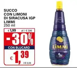 Il Gigante Succo con limoni di Siracusa IGP Limmi offerta