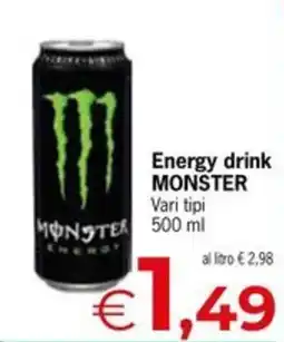 Eurospar Energy drink MONSTER offerta