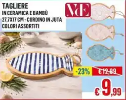 Satur TAGLIERE IN CERAMICA E BAMBU NCE offerta