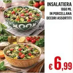 Satur INSALATIERA IN PORCELLANA DECORI ASSORTITI offerta