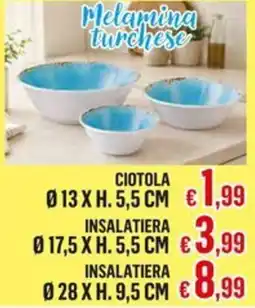 Satur Melamina turchese offerta