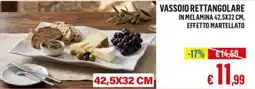 Satur VASSOIO RETTANGOLARE IN MELAMINA offerta