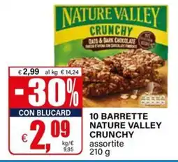 Il Gigante 10 BARRETTE NATURE VALLEY CRUNCHY assortite offerta