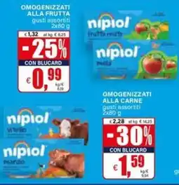 Il Gigante OMOGENIZZATI ALLA FRUTTAA offerta