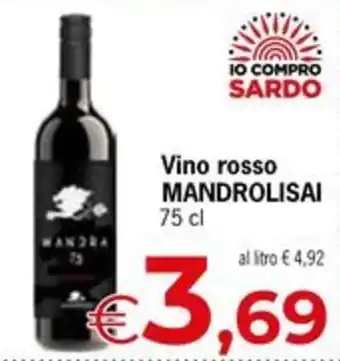 Eurospar Vino rosso MANDROLISAI offerta