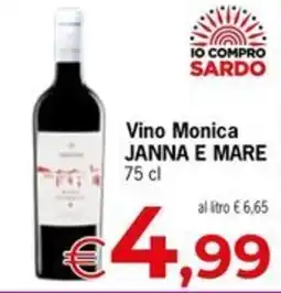 Eurospar Vino Monica JANNA E MARE offerta