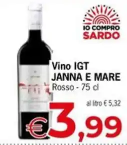 Eurospar Vino IGT JANNA E MARE offerta