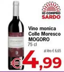Eurospar Vino monica Colle Moresco MOGORO offerta