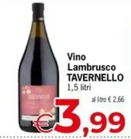 Eurospar Vino Lambrusco TAVERNELLO offerta