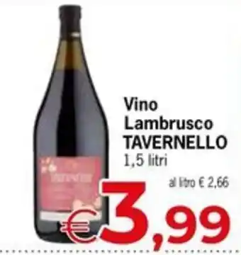 Eurospar Vino Lambrusco TAVERNELLO offerta