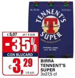 Il Gigante BIRRA TENNENT'S SUPER offerta